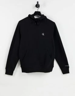 Calvin Klein Jeans Essential Regular Fit Hoodie With CK Logo In Black For Men