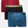 Calvin Klein Modern Structure Cotton Trunks 3 Pack In Multi For Men