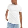Calvin Klein Stretch Slim Fit T-shirt In White For Men Bright White