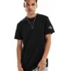 Calvin Klein Jeans Badge Waffle T-shirt In Black For Men Ck Black
