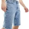 Calvin Klein Jeans Regular Denim Shorts In Light Wash For Men Denim Light