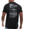 Calvin Klein Logo T-shirt With Shadow Back Print In Black For Men Ck Black