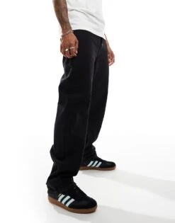 Calvin Klein Jeans 90s Straight Jeans In Black For Men Denim Black