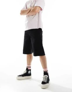 Calvin Klein Jeans Denim Jorts In Black For Men Denim Black