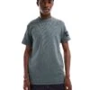 Calvin Klein Jeans Badge Logo Waffle T-shirt In Charcoal Grey For Men Endless Grey