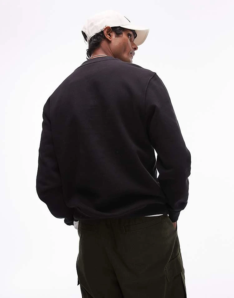 Calvin Klein Jeans Unisex Monologo Sweatshirt In Black For Unisex Ck Black - Image 3