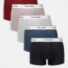 Calvin Klein Modern Cotton 5 Pack Trunk In Multi For Men