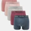Calvin Klein Cotton Stretch 5 Pack Trunk In Multi Pastels For Men