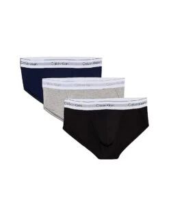 Calvin Klein Modern Air Active 3 Pack Sport Brief In Black/navy/grey For Men Multi
