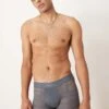 Calvin Klein Sculpt Low Rise Trunk In Grey Lace For Men Blue
