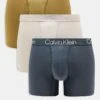Calvin Klein Modern Structure 3 Pack Boxer Brief In Khaki/beige/blue For Men Multi