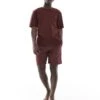 Calvin Klein CK Established Sleep Short Set In Red For Men