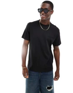 Calvin Klein Embossed Logo T-shirt In Black For Men Ck Black