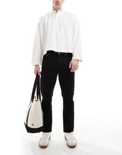 Calvin Klein Jeans Dad Jeans In Black Wash For Men Denim Black