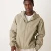 Calvin Klein Jeans Zip Up Technical Jacket In Beige For Men Nordic Dust