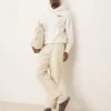 Calvin Klein Jeans Logo Backprint Hoodie In Off White - ASOS Exclusive For Men Ivory