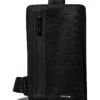 Calvin Klein Sling Bag In Black Rubberized For Men