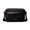Calvin Klein Logo Crossbody Bag In Twill Mono Black For Men