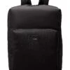 Calvin Klein Square Backpack In Black Rubberized For Men