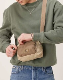 Calvin Klein Jeans Workwear Camera Bag In Beige For Men Crockery