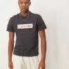 Calvin Klein Jeans Large Label T-shirt In Dark Grey For Men Phantom