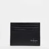 Calvin Klein Jeans Logo Card Holder In Black For Men Na Black