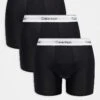 Calvin Klein Icon Cotton Stretch 3 Pack Boxer Briefs In Black For Men