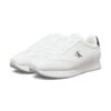 Calvin Klein Jeans Leather Trainers In Bright White/ Ck Black For Men