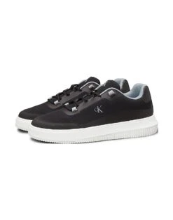 Calvin Klein Jeans Ripstop Trainers In Black/bright White/trooper For Men